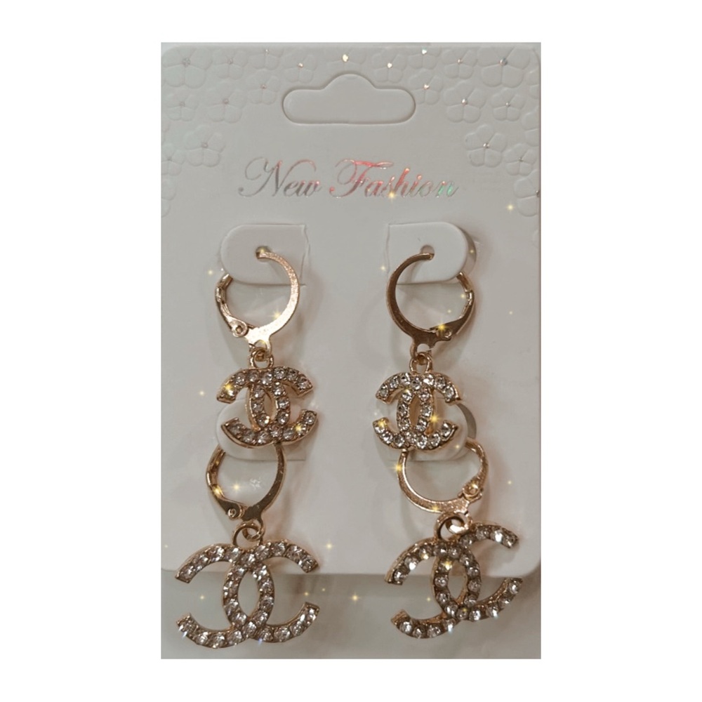 Elegant Silver and gold Earrings